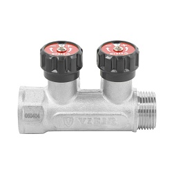 Коллектор регулирующий 1"x3/4" ЕК - 2 выхода - фото товара