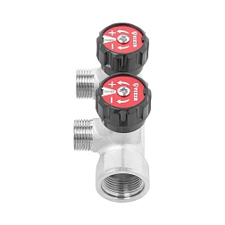 Коллектор регулирующий 1/2"x3/4" ЕК - 2 выхода - фото товара
