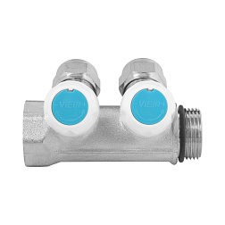 Коллектор водоразборный 2x3/4 - фото товара