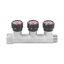 Коллектор регулирующий 1/2"x3/4" ЕК - 3 выхода - фото товара