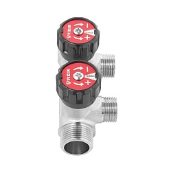 Коллектор регулирующий 1/2"x3/4" ЕК - 2 выхода - фото товара