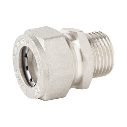 Муфта наружная никелированная 25x1 1/4"M - фото товара