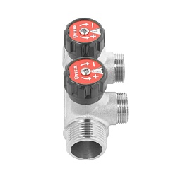 Коллектор регулирующий 1"x3/4" ЕК - 2 выхода - фото товара