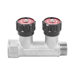 Коллектор регулирующий 1/2"x3/4" ЕК - 2 выхода - фото товара