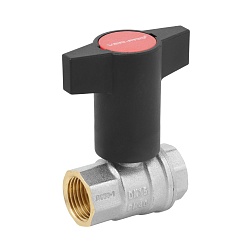 Кран шаровой с пластиковой ручкой Г/Г 1"  - фото товара