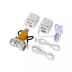 Комплект автоматического контроля загазованности (сигнализатор газа бытовой "CH4 и CO" +клапан газовый соленоидный) - фото товара