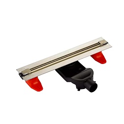 Душевой трап с гидрозатвором, цвет золото (щелевой) - фото товара