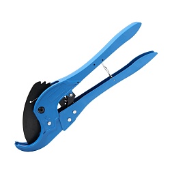 Ножницы синие для пластиковых труб (большие) - фото товара