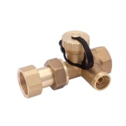 Клапан отсечной для расширительного бака с дренажным краном - фото товара