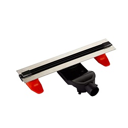 Душевой трап с гидрозатвором, цвет черный (щелевой) - фото товара