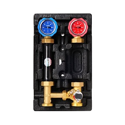 Универсальная насосная группа с 3х-ходовым смесительным клапаном (без насоса) - фото товара