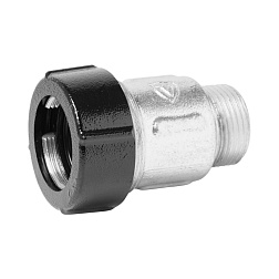 Муфта Vieir для соединения стальных и полимерных труб цанга с переходом на наружную резьбу 2x2  - фото товара