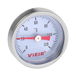 Термометр биметаллический с погружной гильзой - фото товара