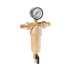 Фильтр с манометром для горячей воды - фото товара