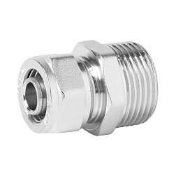 Муфта обжимная с переходом на наружную резьбу - фото товара