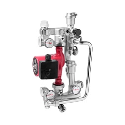 Насосно-смесительный узел для отопления и теплого пола (без насоса) - фото товара