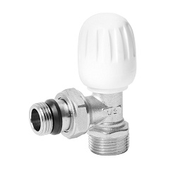 Вентиль регулировочный угловой, верхний НР/НР-евроконус - фото товара