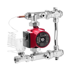 Насосно-смесительный узел для теплого пола (без насоса) - фото товара