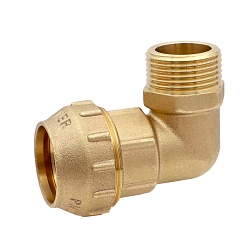 Угольник цанга с переходом на наружную резьбу - фото товара