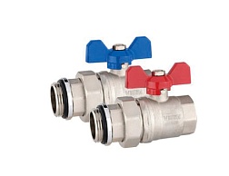 Кран шаровой прямой с полусгоном ВР/НР - фото товара