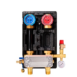 Насосная группа с теплообменником 28 пластин (без насоса) - фото товара