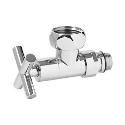 Кран для полотенцесушителя ВР/НР (с отражателем) - фото товара