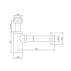 Сифон для раковины - фото товара