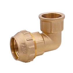 Угольник цанга с переходом на внутреннюю резьбу - фото товара