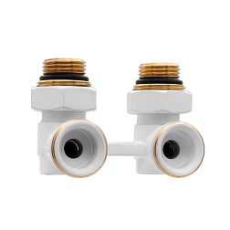 Вентиль для радиатора с шаровым затвором "Мультифлекс", прямой НР/НР - евроконус - фото товара