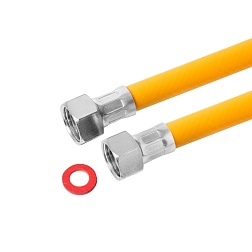 Газовый шланг поливинилхлоридный 1/2" в/в армированный полиэфирной нитью - фото товара