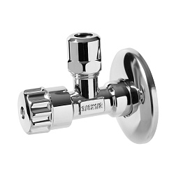 Вентиль-цанга угловой хромированный (в блистере) - фото товара