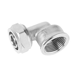 Уголок обжимной c переходом на внутреннюю резьбу - фото товара