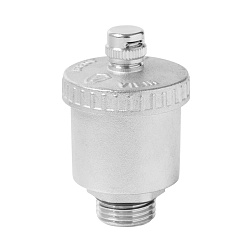 Воздухоотводчик прямой никелированный - фото товара