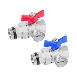 Кран шаровой прямой с полусгоном и термометром
ВР/НР - фото товара