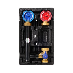 Правосторонняя насосная группа с 3х-ходовым смесительным клапаном (без насоса) - фото товара