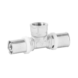 Пресс тройник с переходом на внутреннюю резьбу - фото товара