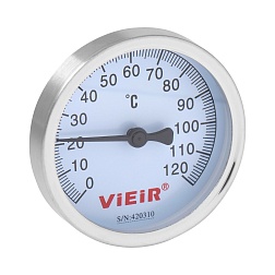 Термометр накладной с погружной гильзой - фото товара