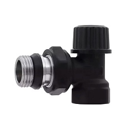 Вентиль настроечный угловой, нижний НР/ВР - фото товара