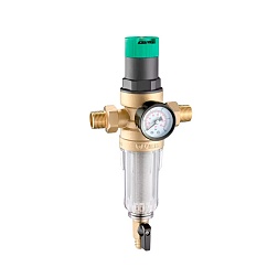 Фильтр с редуктором с манометром для холодной воды - фото товара