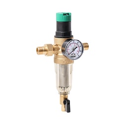 Фильтр с редуктором с манометром для холодной воды - фото товара