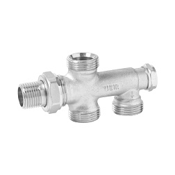 Клапан 4-х ходовой распределительный 100% проходимости, НР/НР - евроконус - фото товара